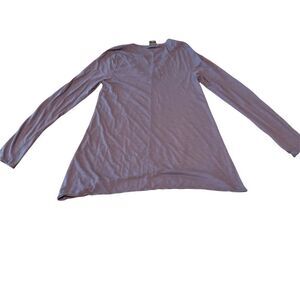 Blank Paige V-Neck Hi-Lo Long Sleeve Tee Sz M